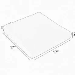 Mozaic Company Sunbrella Chair Pad Corded (Set of 2)