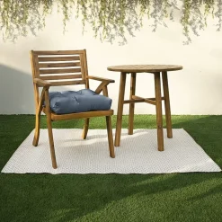 Mozaic Company Sunbrella Tufted U-Shaped Solid Seat Cushion