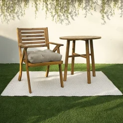 Mozaic Company Sunbrella Tufted U-Shaped Solid Seat Cushion