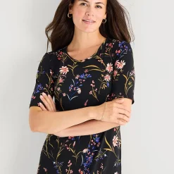 MSK Womens Round Neck Short Sleeve Fitted Maxi Dress