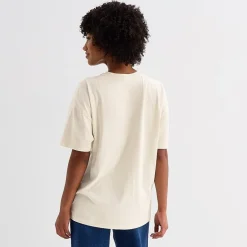 Mtv Grid Oversized Tee Womens Juniors Crew Neck Short Sleeve Oversized MTV Graphic T-Shirt