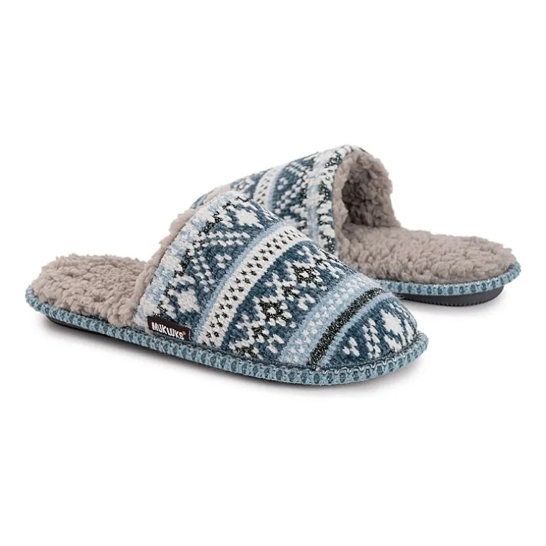 Muk Luks Ashlie Slipper Womens Memory Foam Slip-On Slippers