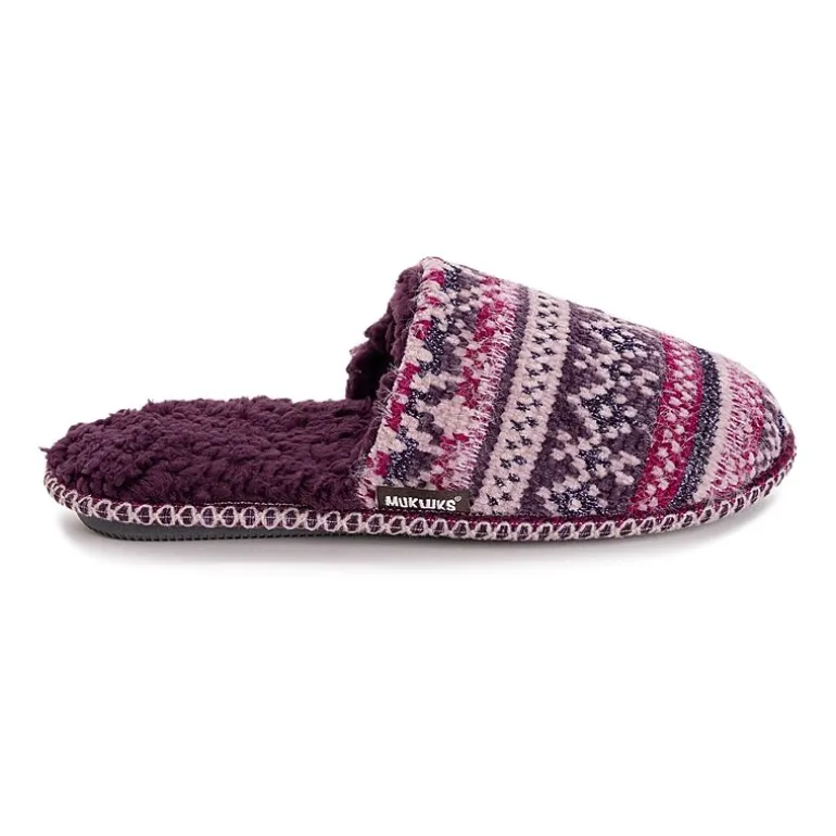 Muk Luks Ashlie Slipper Womens Memory Foam Slip-On Slippers