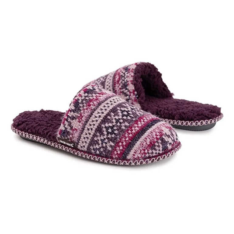 Muk Luks Ashlie Slipper Womens Memory Foam Slip-On Slippers