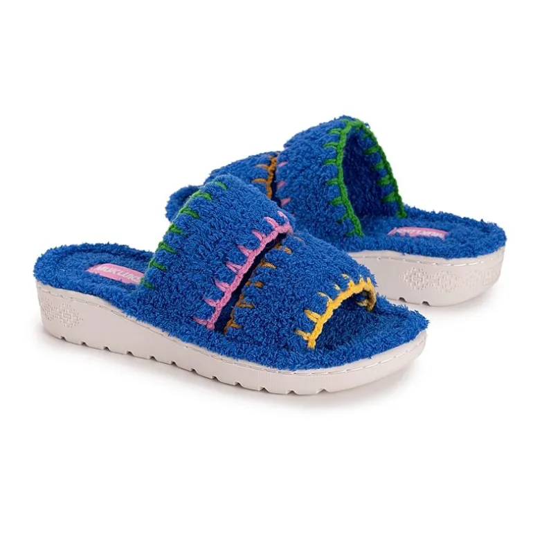 Muk Luks Double Strap Womens Memory Foam Slip-On Slippers