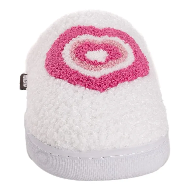 Muk Luks Heart Slipper Womens Memory Foam Slip-On Slippers