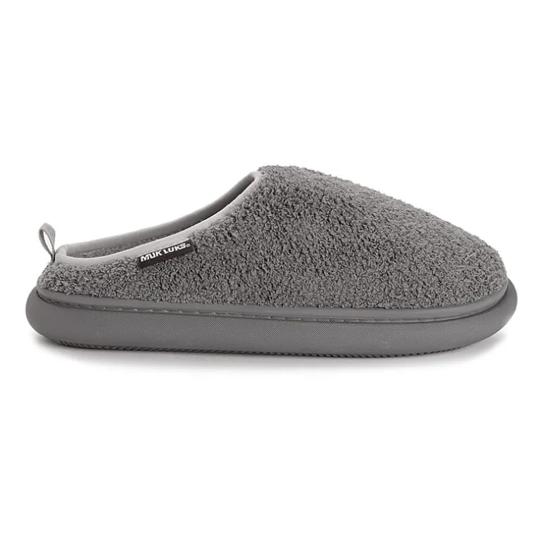 Muk Luks Lewis Clog Mens Memory Foam Slip Resistant Slip-On Slippers