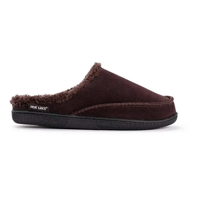 Muk Luks Mens Memory Foam Clog Slippers