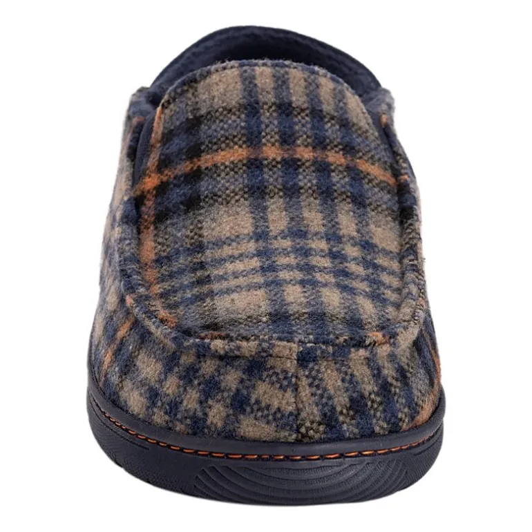 Muk Luks Owen Fll Fit Slipper Mens Memory Foam Slip Resistant Slip-On Slippers