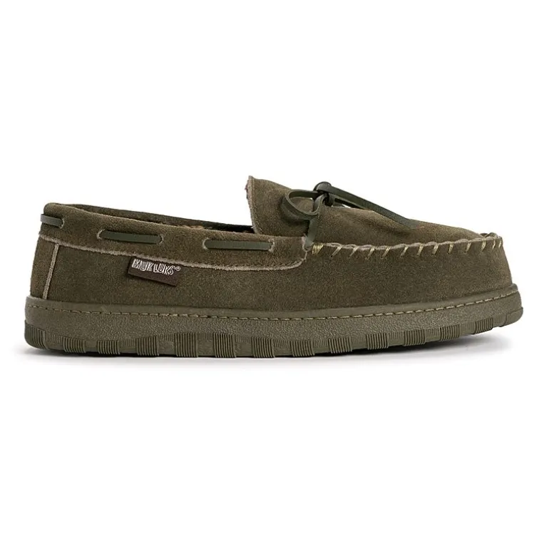 Muk Luks Paul Printed Mens Moccasin Slippers