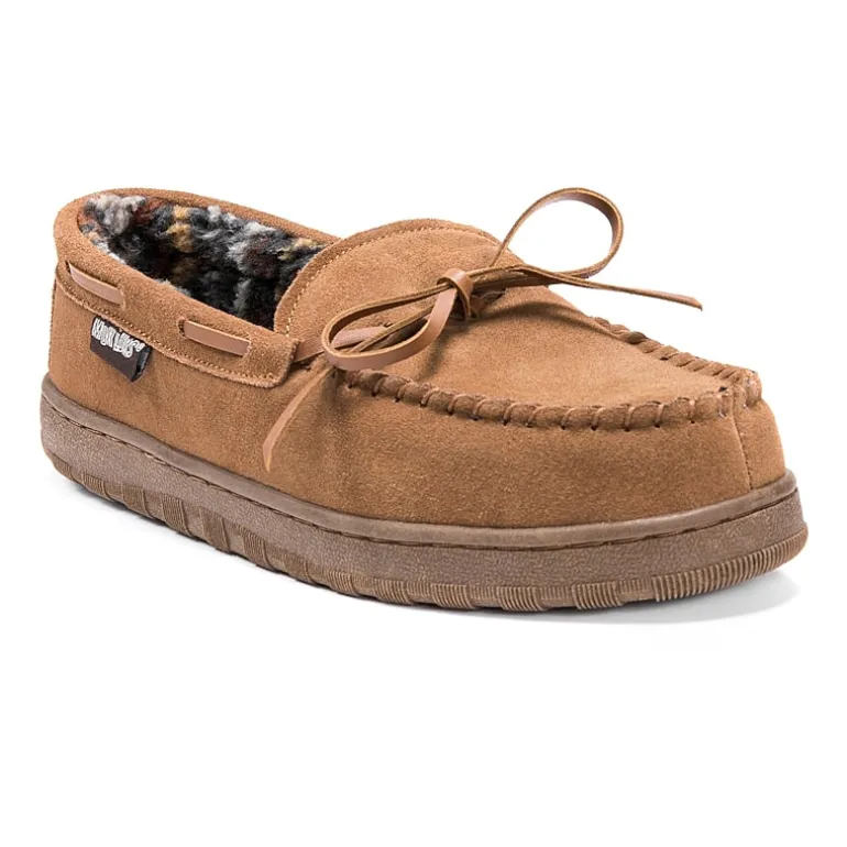 Muk Luks Paul Printed Mens Moccasin Slippers