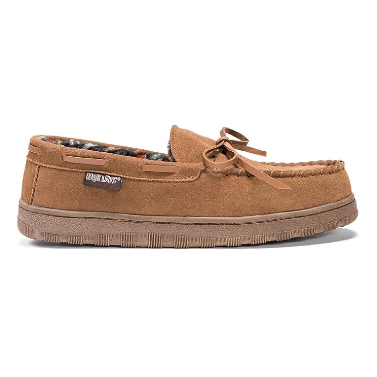 Muk Luks Paul Printed Mens Moccasin Slippers