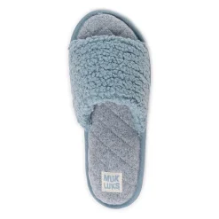 Muk Luks Sariah Slide Womens Memory Foam Slip-On Slippers