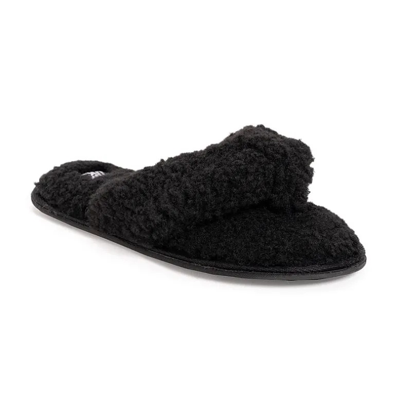 Muk Luks Taryn Thong Womens Memory Foam Slip-On Slippers