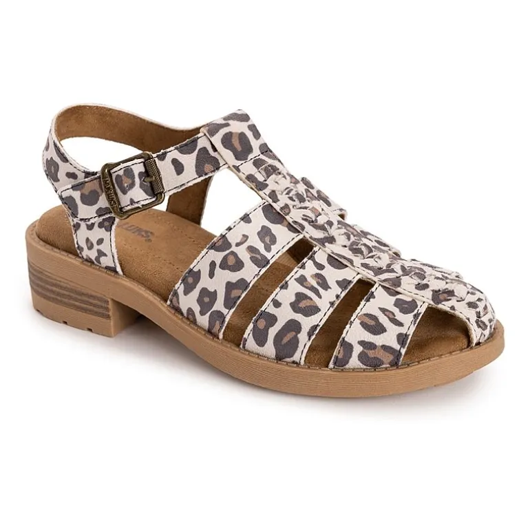 Muk Luks Vanilla Fisherman Womens Round Closed Toe Loafers