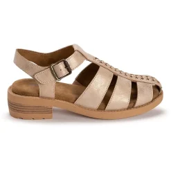 Muk Luks Vanilla Fisherman Womens Round Closed Toe Loafers