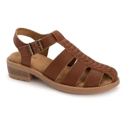 Muk Luks Vanilla Fisherman Womens Round Closed Toe Loafers