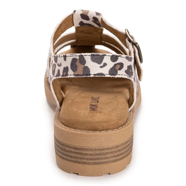 Muk Luks Vanilla Fisherman Womens Round Closed Toe Loafers