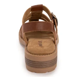 Muk Luks Vanilla Fisherman Womens Round Closed Toe Loafers