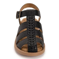 Muk Luks Vanilla Fisherman Womens Round Closed Toe Loafers