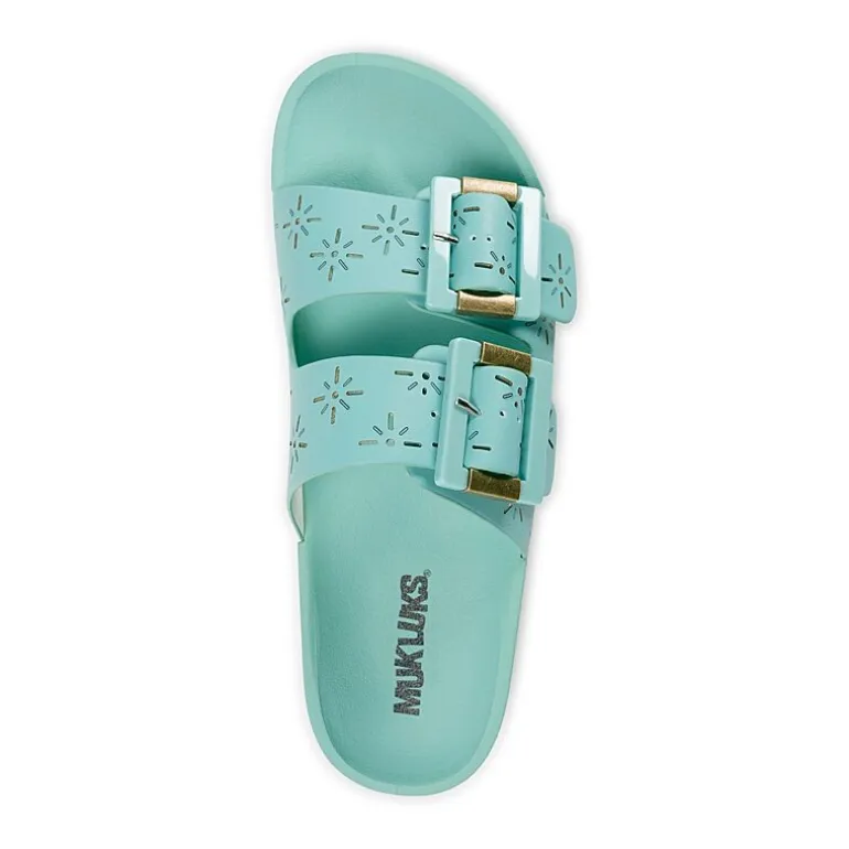 Muk Luks Womens Grand Cayman Sandal Adjustable Strap Flat Sandals