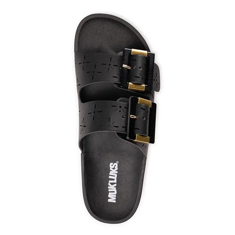 Muk Luks Womens Grand Cayman Sandal Adjustable Strap Flat Sandals
