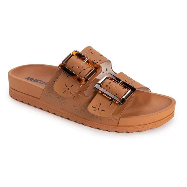 Muk Luks Womens Grand Cayman Sandal Adjustable Strap Flat Sandals