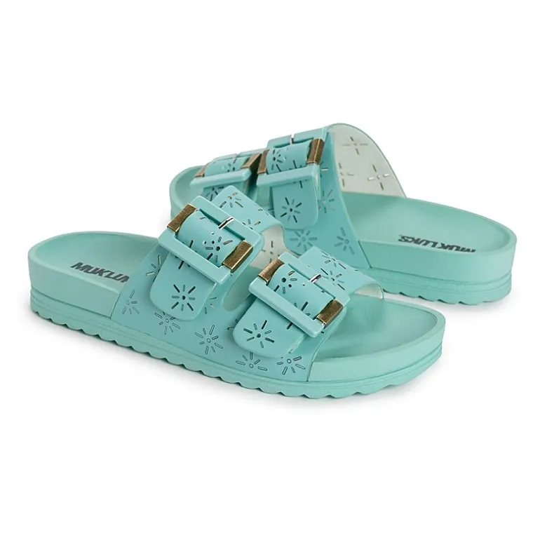 Muk Luks Womens Grand Cayman Sandal Adjustable Strap Flat Sandals