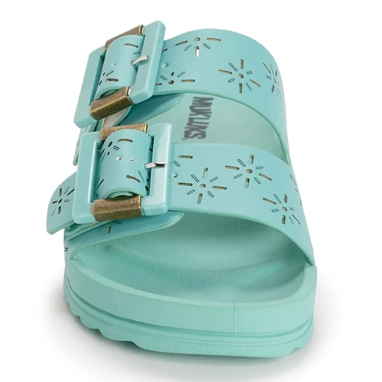Muk Luks Womens Grand Cayman Sandal Adjustable Strap Flat Sandals