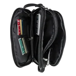 Multi Sac North/South Zip Around Crossbody Bag