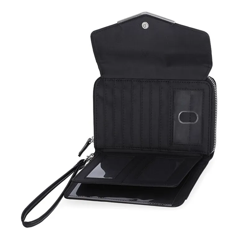 Mundi Big Fat Womens Expandable Rfid Blocking Checkbook Wallet