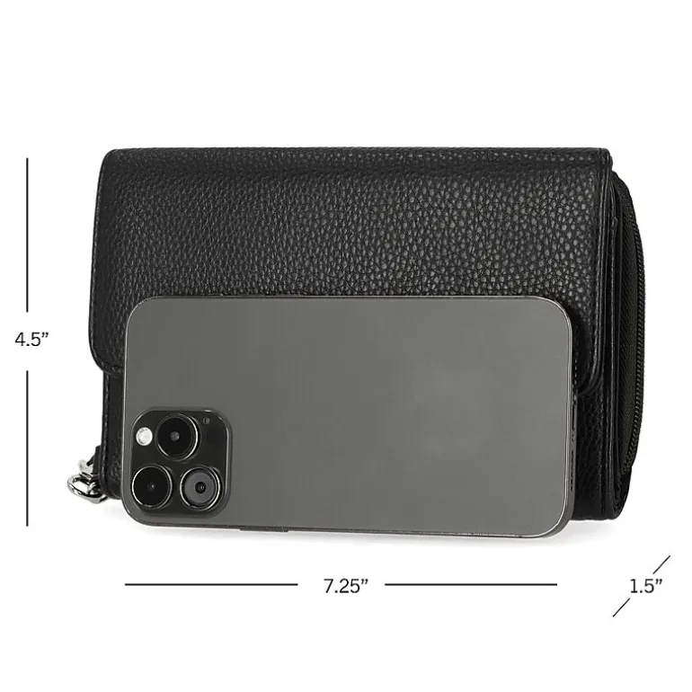 Mundi Big Fat Womens Expandable Rfid Blocking Checkbook Wallet