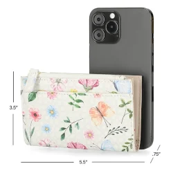 Mundi Delilah Womens Rfid Blocking Slim Fold Wallet