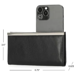 Mundi Slim Clutch Womens Rfid Blocking Slim Fold Wallet