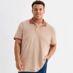 mutual weave Big and Tall Mens Regular Fit Short Sleeve Polo Shirt
