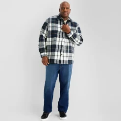 mutual weave Mens Big and Tall Shirt Jacket