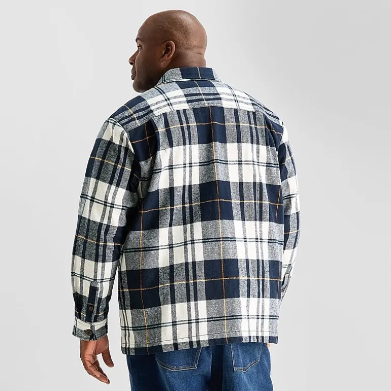 mutual weave Mens Big and Tall Shirt Jacket