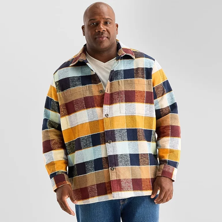 mutual weave Mens Big and Tall Shirt Jacket