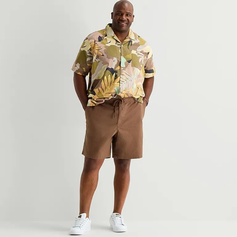 mutual weave Mens 11" Big and Tall Pull-On Short