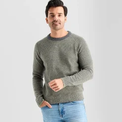 mutual weave Mens Crew Neck Long Sleeve Pullover Sweater