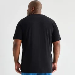mutual weave Mens Easy-on + Easy-off Crew Neck Short Sleeve Adaptive Big and Tall T-Shirt