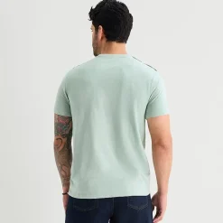 mutual weave Mens Easy-on + Easy-off Crew Neck Short Sleeve Adaptive T-Shirt