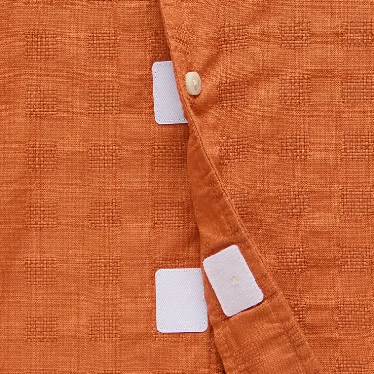 mutual weave Mens Easy-on + Easy-off Short Sleeve Adaptive Camp Shirt