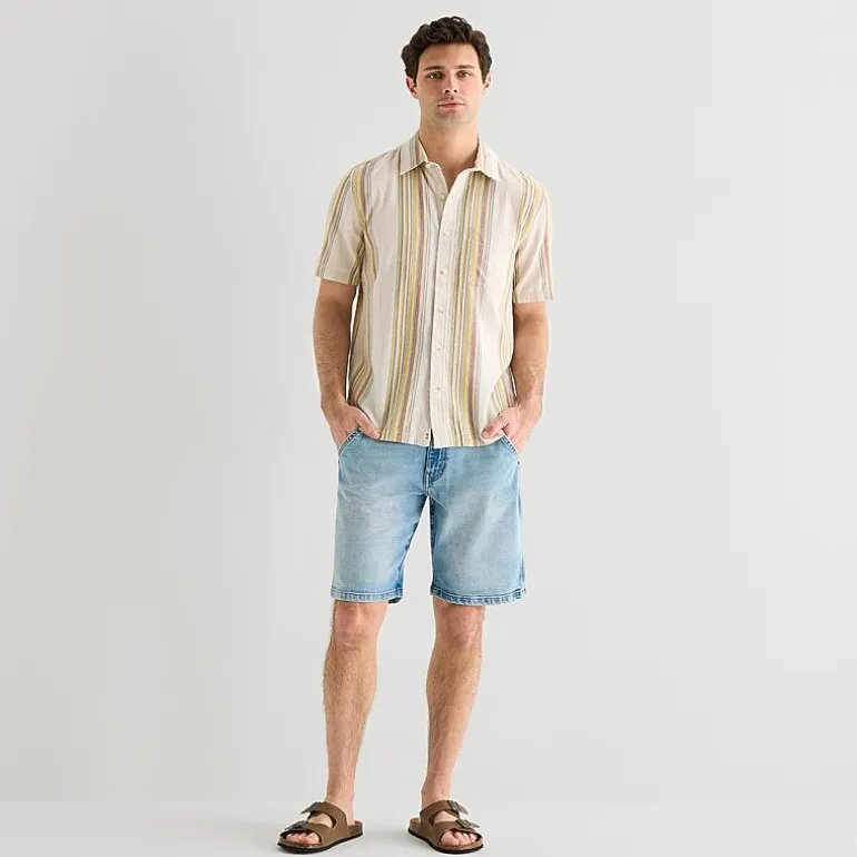 mutual weave Mens 11" 1 Pair Denim Short