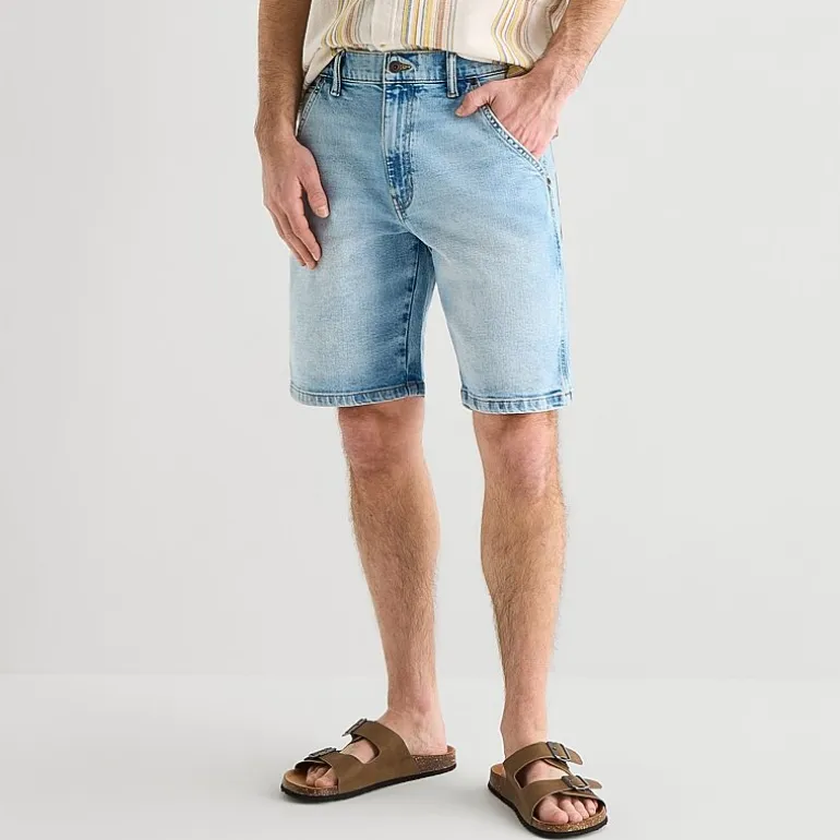 mutual weave Mens 11" 1 Pair Denim Short