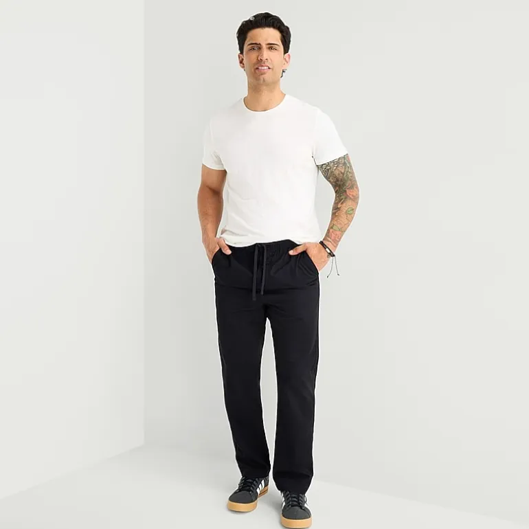 mutual weave Mens Regular Fit Pull-On Pant