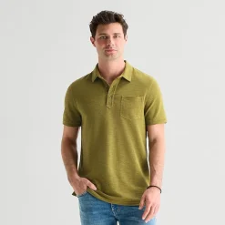 mutual weave Mens Regular Fit Short Sleeve Polo Shirt