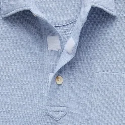 mutual weave Mens Regular Fit Easy-on + Easy-off Adaptive Short Sleeve Polo Shirt