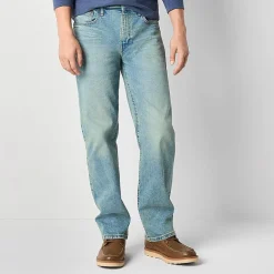 mutual weave Mens Straight Leg Relaxed Fit Jean
