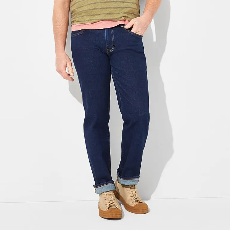mutual weave Mens Straight Leg Relaxed Fit Jean